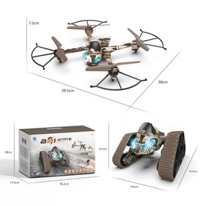 اسباب بازی دو کاره ماشین کنترلی تانک و کوادکوپتر مدل Gravity Sensor Watch_اسباب بازی